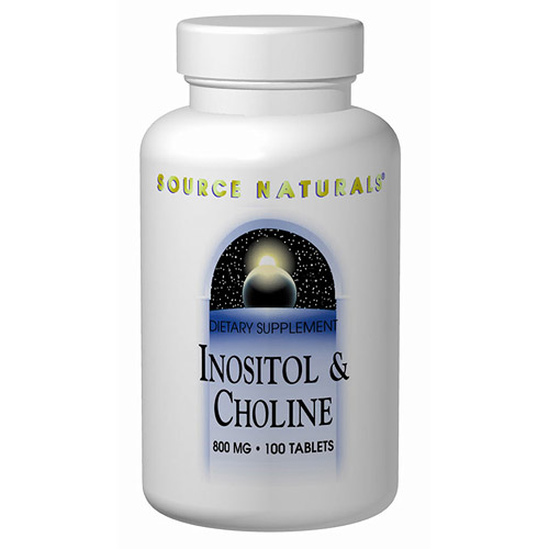 Source Naturals Inositol/Choline 400mg/400mg 100 tabs from Source Naturals