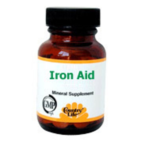 Country Life Iron Aid 60 Tablets, Country Life