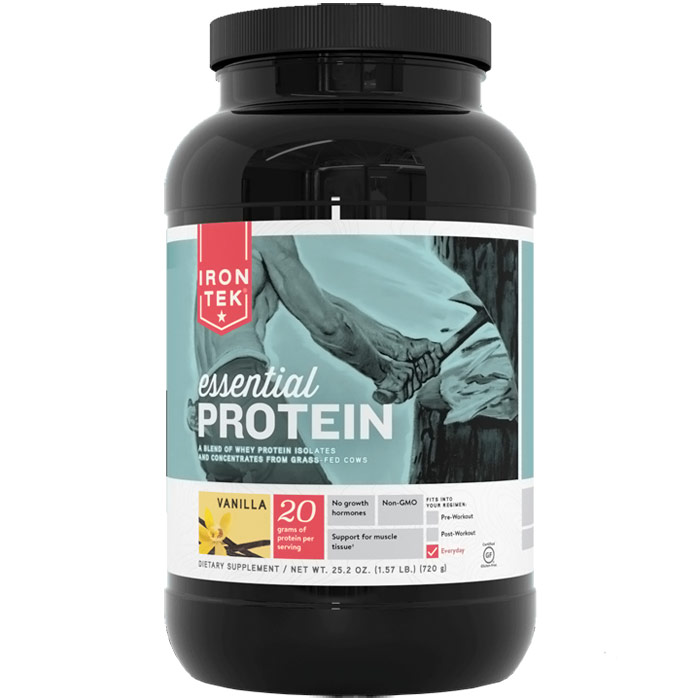 Iron-Tek Iron-Tek Essential Natural Protein - Vanilla 2 Lb