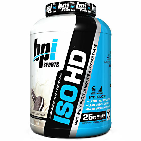 BPI Sports Iso-HD, 100% Whey Protein Isolate & Hydrolysate, 70 Servings, BPI Sports