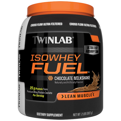 Twinlab IsoWhey Fuel, Ultra Premium Whey Protein Isolate, Chocolate, 2 lb, Twinlab