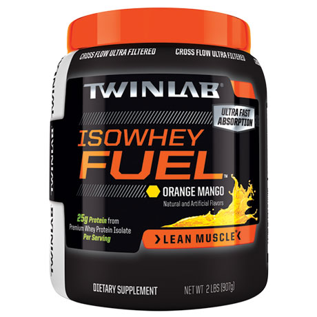 Twinlab IsoWhey Fuel (Iso Whey), Orange Mango, 2 lb, Twinlab