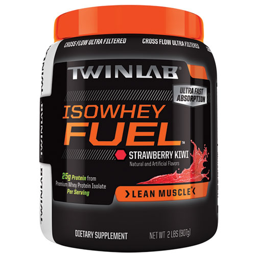 Twinlab IsoWhey Fuel (Iso Whey), Strawberry Kiwi, 2 lb, Twinlab