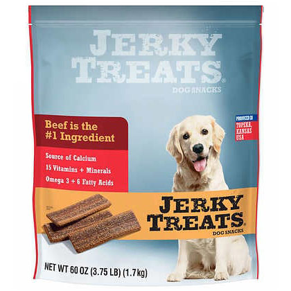 Jerky Treats Jerky Treats Tender Strips Dog Snacks, Made with American Beef, 3.5 lb (1.58 kg)