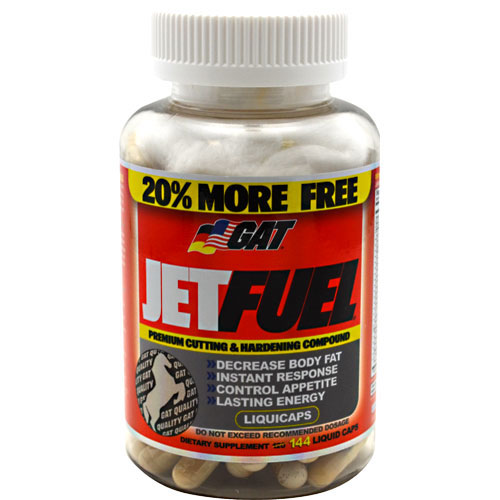 German American Technologies GAT JetFuel, Fat Burner, 144 Liquid Caps