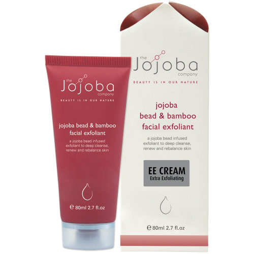 The Jojoba Company Jojoba Bead & Bamboo Facial Exfoliant (EE Cream), 2.7 oz, The Jojoba Company