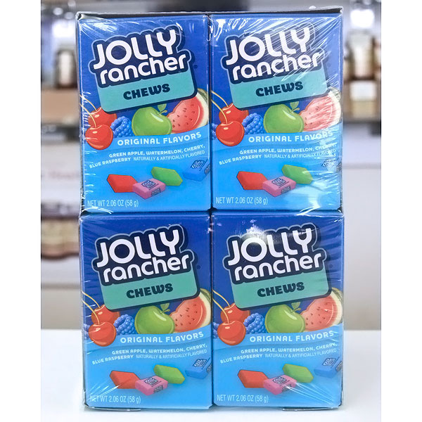 Jolly Rancher Jolly Rancher Fruit Chews, Original Flavors (Green Apple, Watermelon, Cherry & Blue Raspberry), 2.06 oz x 12 pc