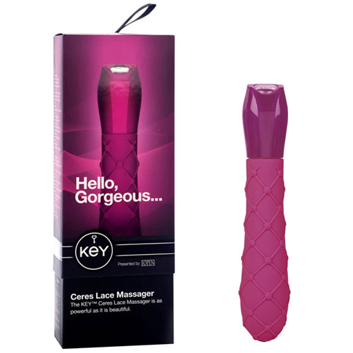 Jopen Key Ceres Lace Massager Vibrator - Pink