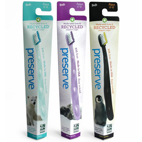 Preserve Jr Endangered Species Toothbrush for Kids, Soft, Assorted Color, 1 pc, Preserve