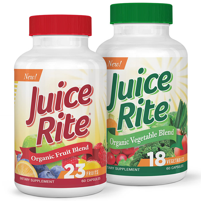 Newton-Everett Juice-Rite Fruit & Vegetable Capsules, Twin Pack, Newton-Everett