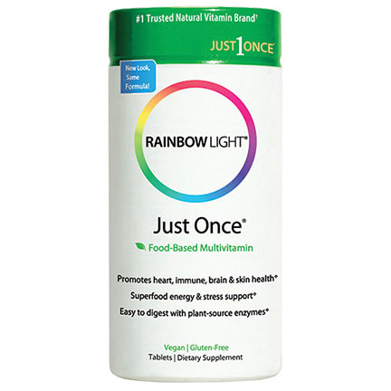 Rainbow Light Just Once Food-Based Multi-Vitamin Vegetarian, 120 Tablets, Rainbow Light
