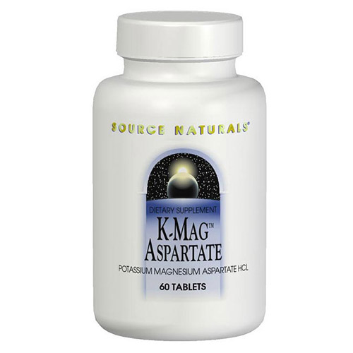 Source Naturals K-Mag Aspartate Potassium/Magnesium 99/75mg 60 tabs from Source Naturals