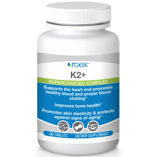 Roex K2+ Supercharged Complex, Vitamin K Complex, 60 Tablets, Roex