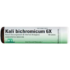Boericke & Tafel Kali Bichromicum 6X, 100 Tablets, Boericke & Tafel Homeopathic