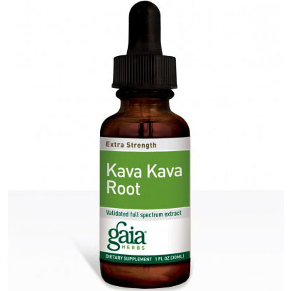 Gaia Herbs Kava Kava Root, Extra Strength Liquid, 1 oz, Gaia Herbs