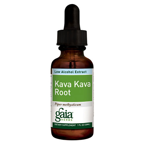 Gaia Herbs Kava Kava Root, Low Alcohol Liquid, 1 oz, Gaia Herbs