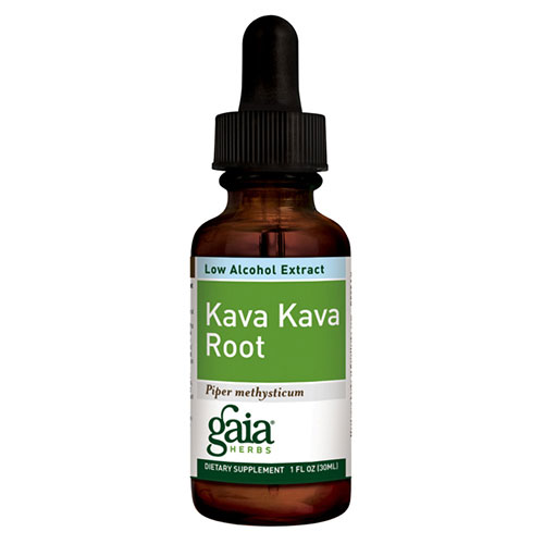 Gaia Herbs Kava Kava Root, Low Alcohol Liquid, 2 oz, Gaia Herbs
