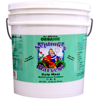Neptune's Harvest Organic Kelp Meal Multi-Purpose Fertilizer 1-0-2, 12 lb, Neptune's Harvest