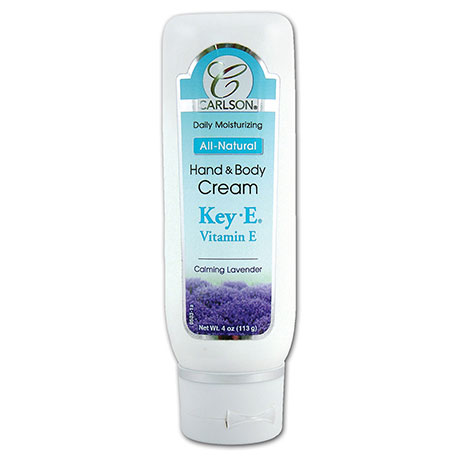 Carlson Labs Key-E Cream - Calming Lavender, Vitamin E Skin Care, 4 oz, Carlson Labs