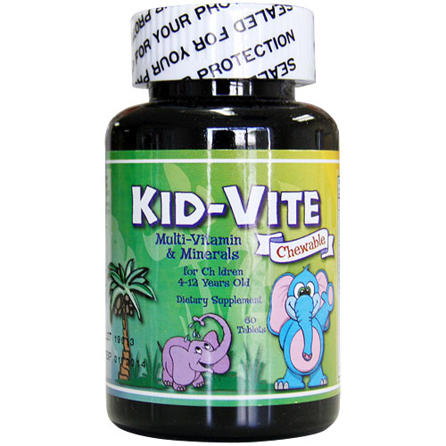 K-Max Kid-Vite Chewable Multi-Vitamin & Minerals for Children, 60 Tablets, K-Max