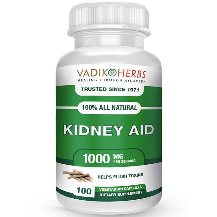Vadik Herbs (Bazaar of India) Kidney Aid, 100 Tablets, Vadik Herbs (Bazaar of India)