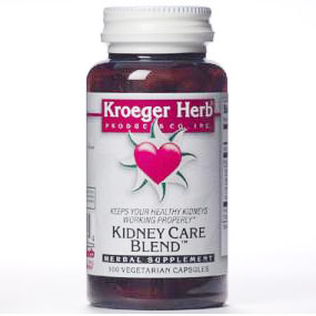 Kroeger Herb Kidney Care Blend, 100 Vegetarian Capsules, Kroeger Herb
