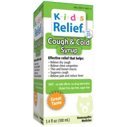 Homeolab USA Kids Relief Cough & Cold Syrup, 100 ml, Homeolab USA