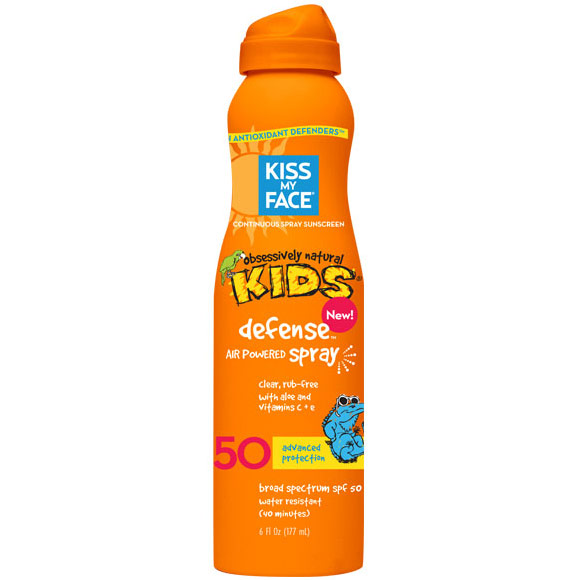 Kiss My Face Kids Defense Continuous Spray Sunscreen SPF 50, 6 oz, Kiss My Face