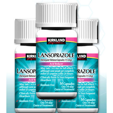 Kirkland Signature Kirkland Signature Lansoprazole Acid Reducer, Delayed-Release Capsules, USP 15 mg, 14 Capsules x 3 Bottles