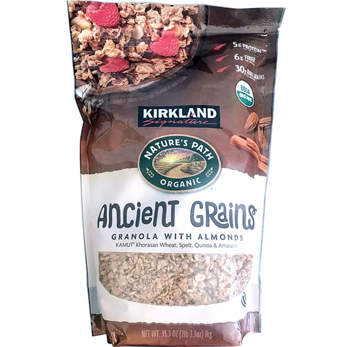 Kirkland Signature Kirkland Signature Nature's Path Organic Ancient Grains Granola with Almonds, 2 x 17.6 oz