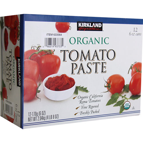 Kirkland Signature Kirkland Signature Organic Tomato Paste, 6 oz x 12 Cans