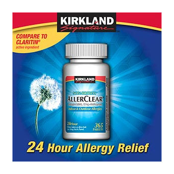 Kirkland Signature Kirkland Signature AllerClear Non-Drowsy (Loratadine 10 mg) 365 Tablets