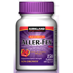 Kirkland Signature Kirkland Signature Aller-Fex Fexofenadine HCl 180 mg, AllerFex, 120 Tablets