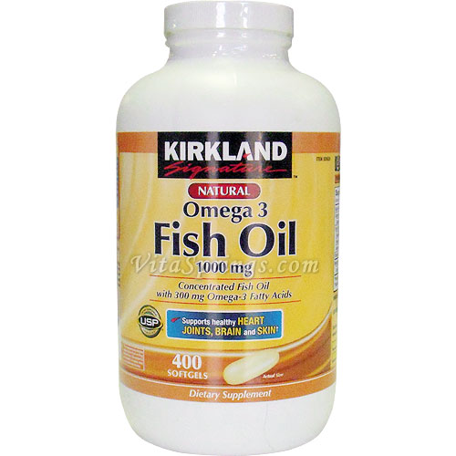 Kirkland Signature Fish Oil Concentrate 1000mg 400 Softgels