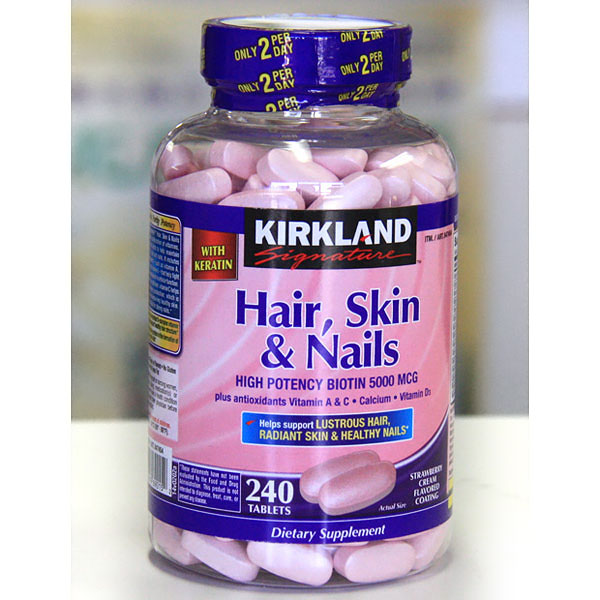 Kirkland Signature Kirkland Signature Hair, Skin & Nails, 240 Tablets