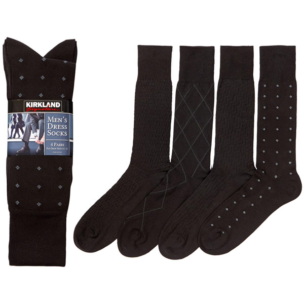 Kirkland Signature Kirkland Signature Men's Dress Socks - Black, 4 Pair