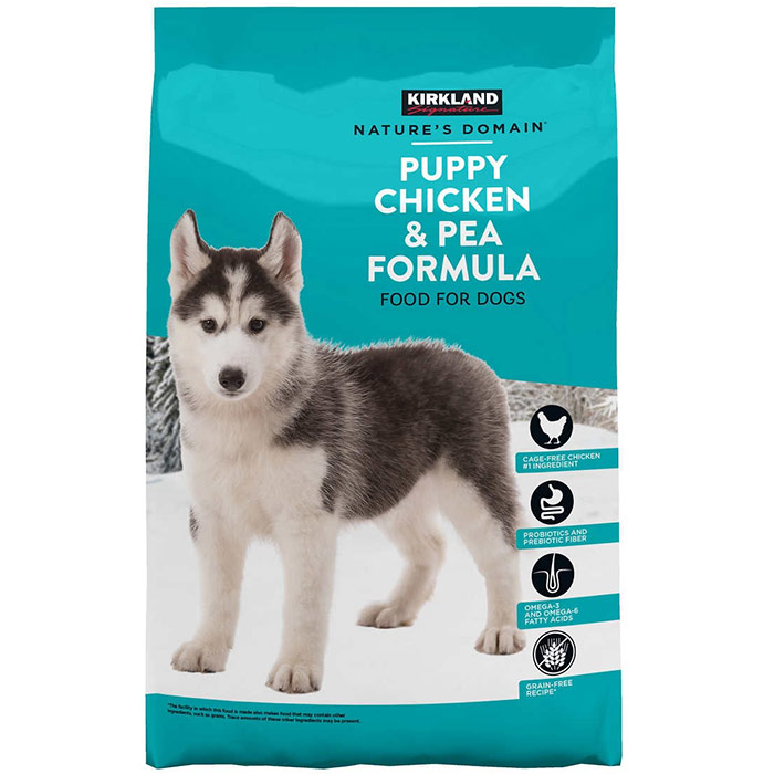 Kirkland Signature Nature's Domain Puppy Chicken & Pea Formula Dog Food, 20 lb