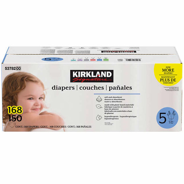 unknown Kirkland Signature Supreme Baby Diapers, Size 5, 162 Count