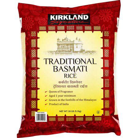 Kirkland Signature Kirkland Signature Traditional Basmati Rice, 11 lb (5 kg)