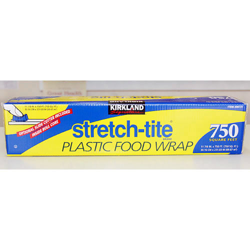 Kirkland Signature Kirkland Signature Stretch-Tite Plastic Food Wrap, 750 Square Feet