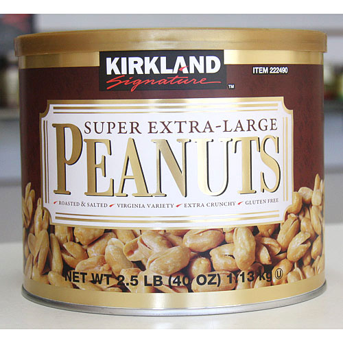 Kirkland Signature Kirkland Signature Super Extra Large Virginia Variety Peanuts, Roasted & Salted, 2.5 lb (40 oz)