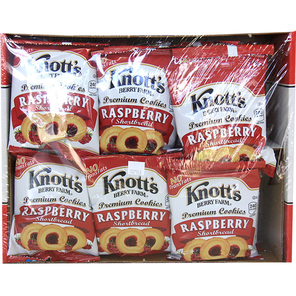 Knott's Berry Farm Knott's Berry Farm Premium Cookies Raspberry Shortbread, 2 oz x 24 Bags