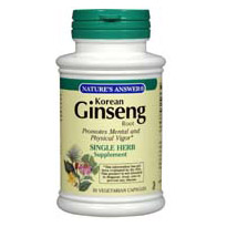 Nature's Answer Korean Ginseng Root 50 vegicaps from Nature's Answer