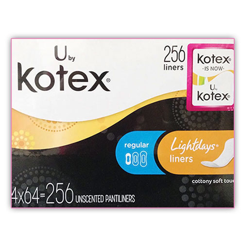 Kotex Kotex Lightdays Pantiliners Regular, 64 Liners