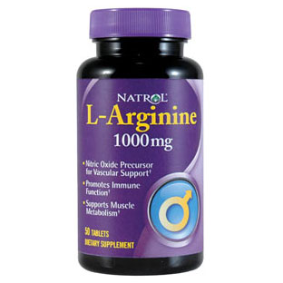 Natrol L-Arginine 1000 mg, 50 Tablets, Natrol