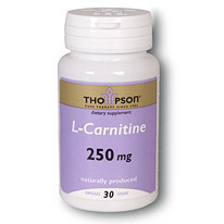 Thompson Nutritional L-Carnitine 250mg 30 caps, Thompson Nutritional Products