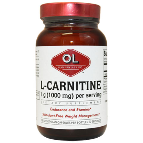 Olympian Labs L-Carnitine 500 mg, 100 Capsules, Olympian Labs