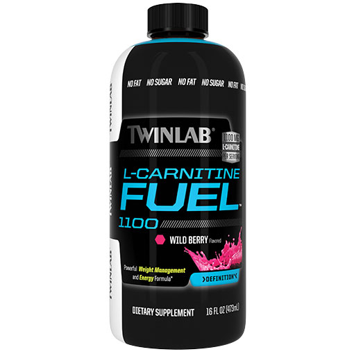 TwinLab L-Carnitine Fuel 1100 Liquid, Wildberry, 16 oz, TwinLab