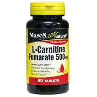 Mason Natural L-Carnitine Fumarate 500 mg, 60 Tablets, Mason Natural