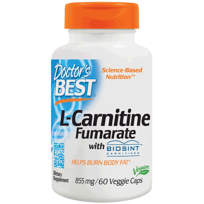 Doctor's Best Best L-Carnitine Fumarate 855 mg 60 veggie caps, from Doctor's Best